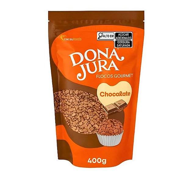 Flocos Macio Chocolate Gourmet 400g - Dona Jura