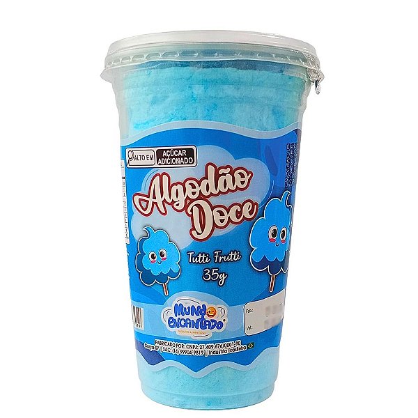 Algodão Doce Tutti Frutti 35G - Mundo Encantado