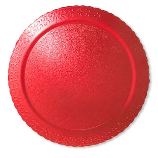 Cakeboard Redondo Vermelho 21Cm - Ultrafest