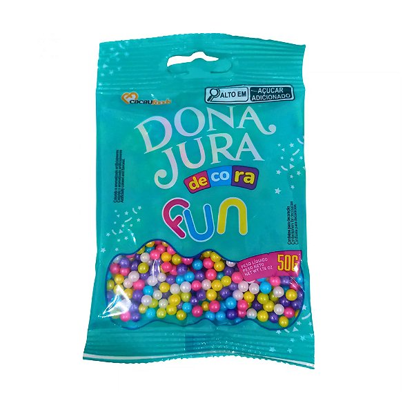 Confeito Decora Fun Ball 50g - Cacau Foods