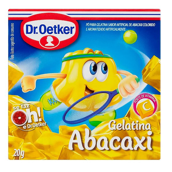Gelatina Abacaxi 20G - Dr.Oetker