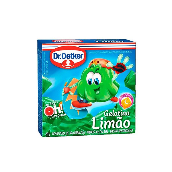 Gelatina Limão 20G - De.Oetker