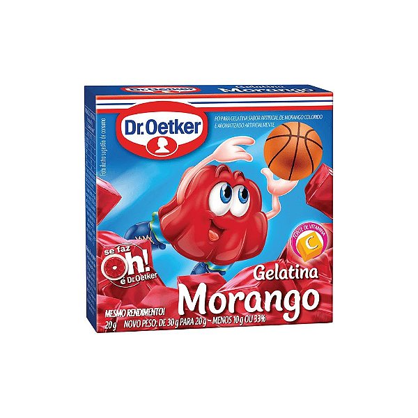 Gelatina Morango 20G - Dr.Oetker