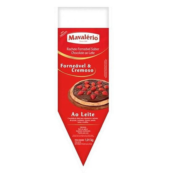 Recheio Forneável Chocolate ao Leite 1,01Kg - Mavalério