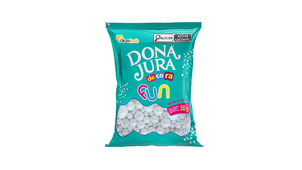 Confeito Decora Fun Pérola Mix 50g - Dona Jura