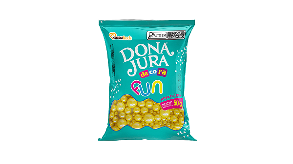 Confeito Decora Fun Gold Mix 50g - Dona Jura