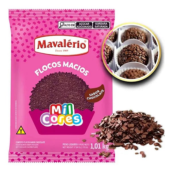Flocos Macio Sabor Chocolate 1,01Kg - Mavalério