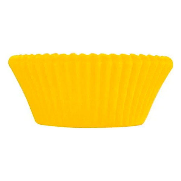 Forma Mini Cupcake Amarelo 45Un - Ultrafest