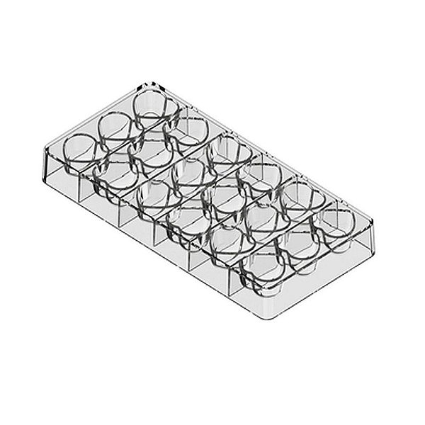 Forma Para Chocolate Profissional Coração 20g - Blue Star