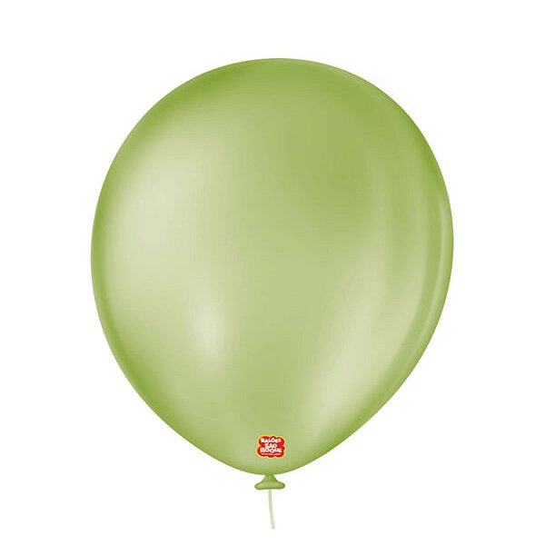 Balão 11 LIso Redondo Verde Eucalipto 25un - São Roque