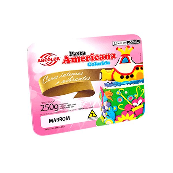 Pasta Americana Marrom 250g - Arcolor