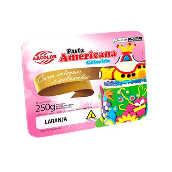 Pasta Americana Laranja 250g - Arcolor