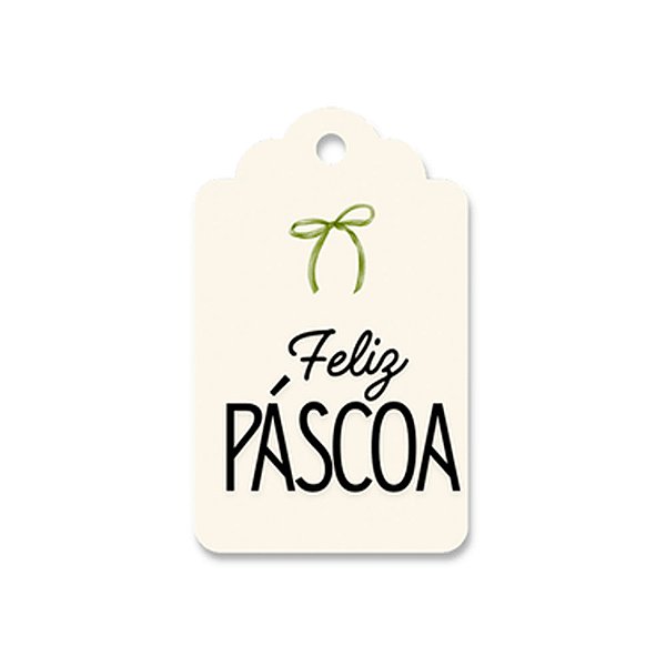 Tag Feliz Páscoa Siciliano 10un - Stickr