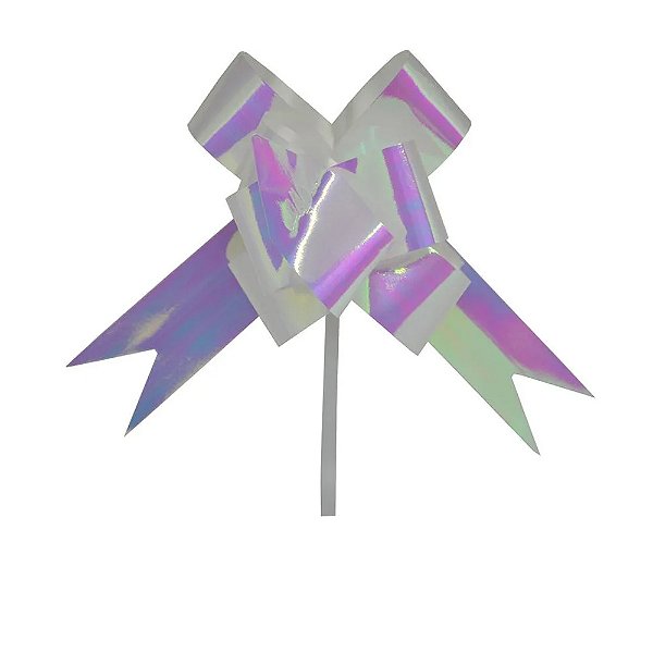 Laço Metal Médio Nacarado 10un - Hiper Embalagens