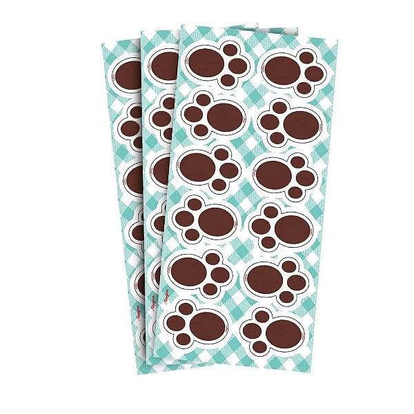 Adesivo Decorativo Páscoa Patinhas Marrom - Regina