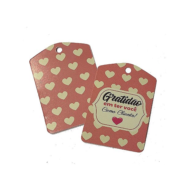 Tag Gratidão Ter Você Como Cliente 10un - Hiper Embalagens