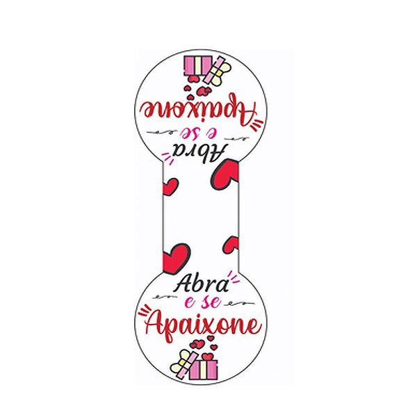 Etiqueta Adesiva Lacre Abra Apaixone-se 40un - Hiper Embalagens