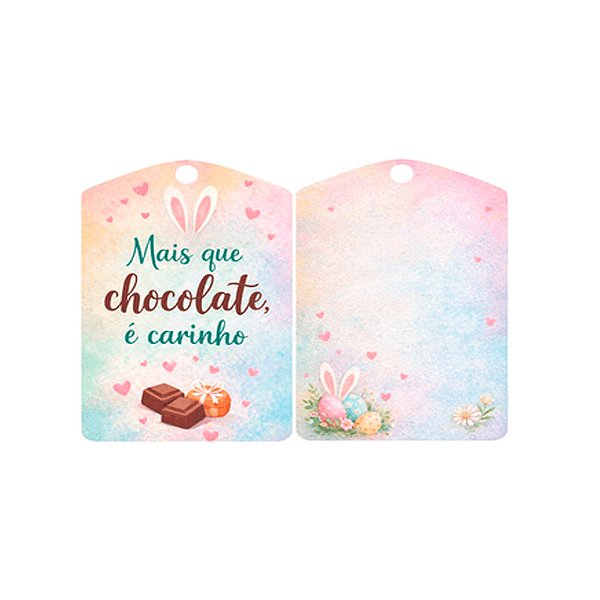Tag Páscoa Mais Que Chocolate 10un - Hiper Embalagens