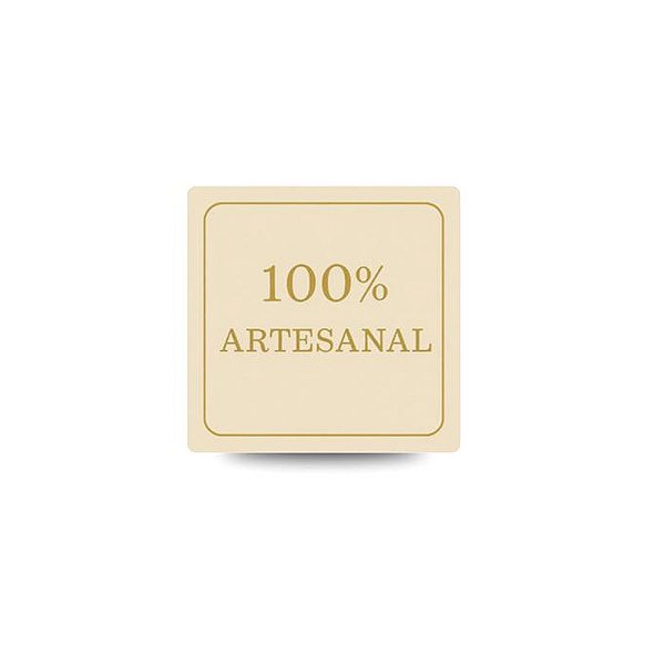 Etiqueta 100% Artesanal Bege 30un - Stickr