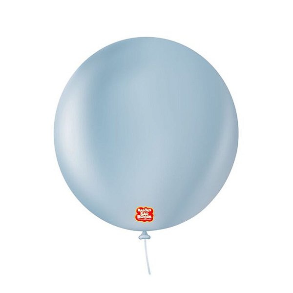 Balão 7 Liso Redondo Azul Retro 50un - São Roque