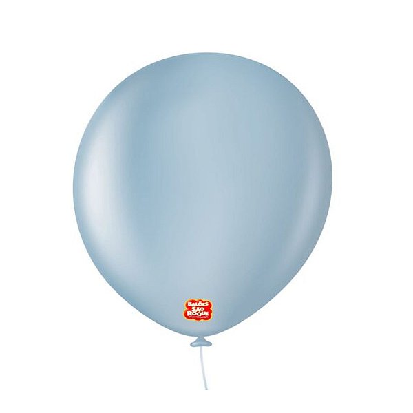 Balão 11 Liso Redondo Azul Retro 25un - São Roque