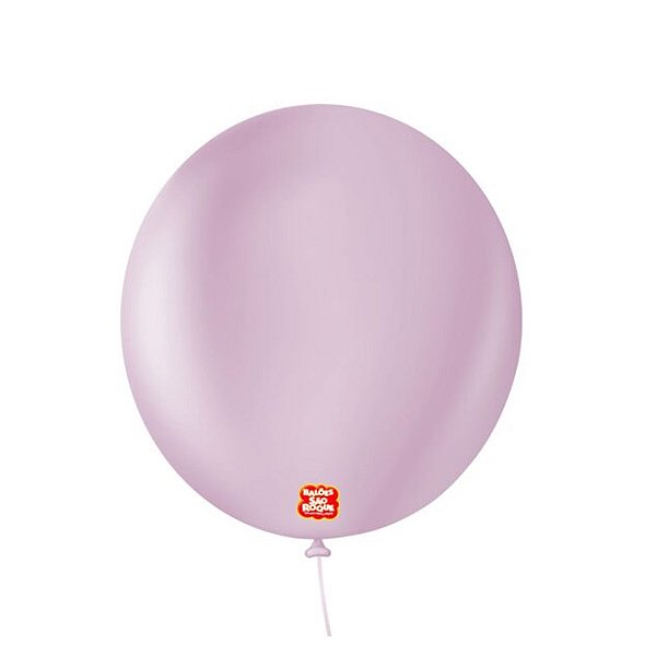 Balão 7 Liso Redondo Lilás Retro 50un - São Roque