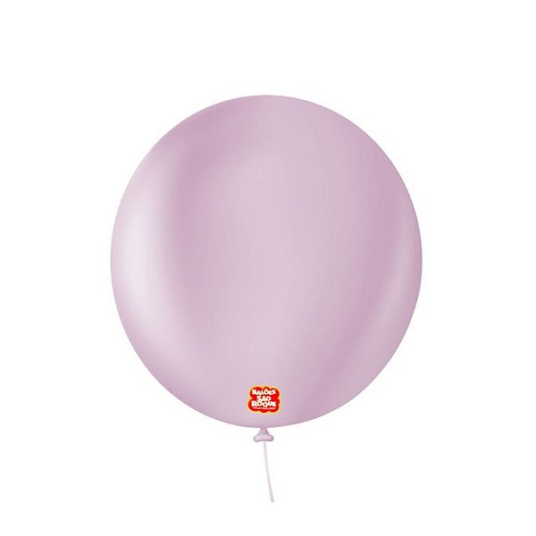Balão 16 Liso Redondo Lilás Retro 10un - São Roque