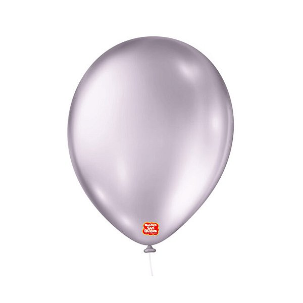 Balão 9 Metálico Lilás Soft 25un - São Roque