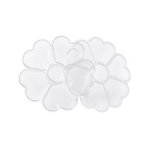 Fondue Box Flor de Corações Transparente - Blue Star