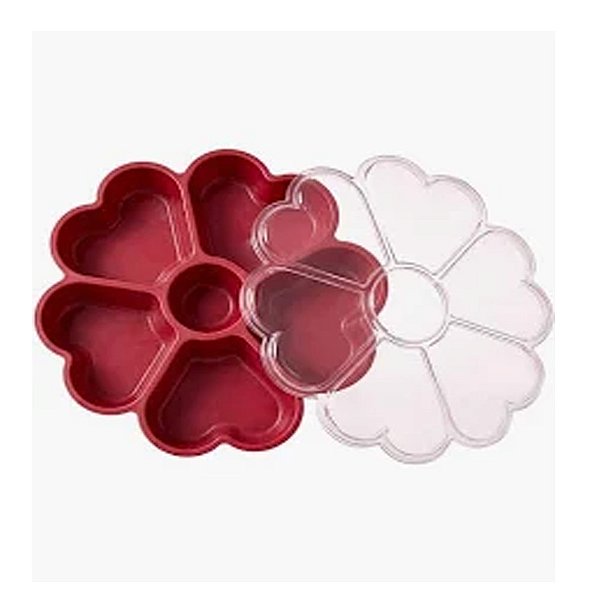 Fondue Box Flor de Corações Marsala - Blue Star