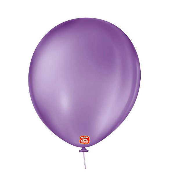 Balão 11 Liso Redondo Roxo Ametista 25un - São Roque