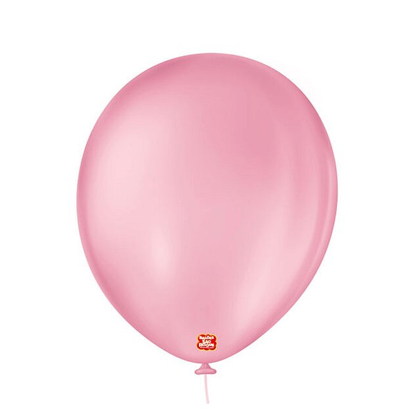Balão 11 Liso Redondo Rosa Tutti Frutti 25un - São Roque