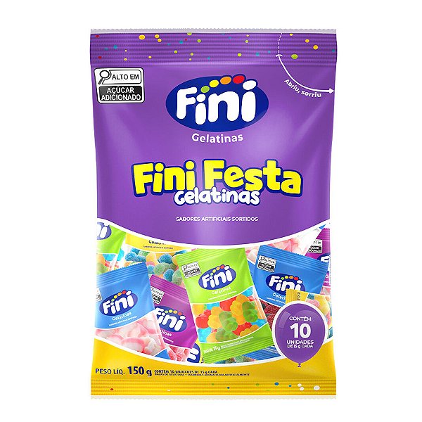 Fini Festa Gelatinas 10x15g - Fini