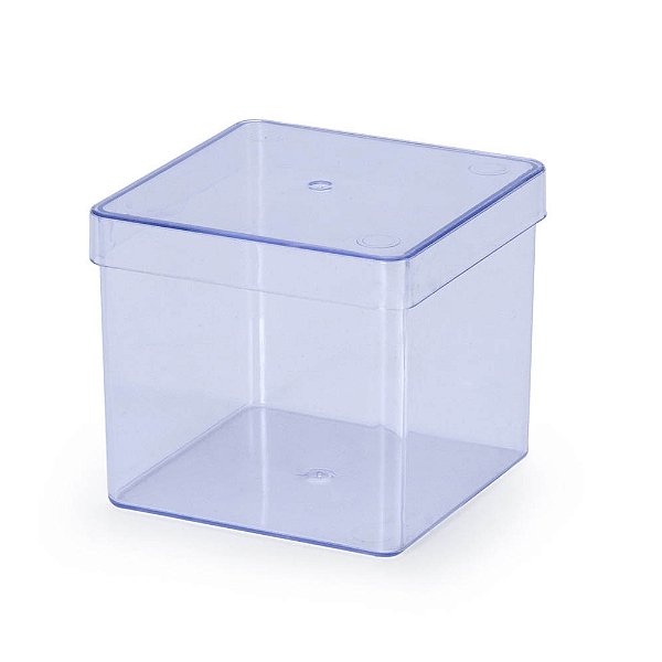 Caixa Acrílico Transparente 8x8cm 1un - Oldaniplast