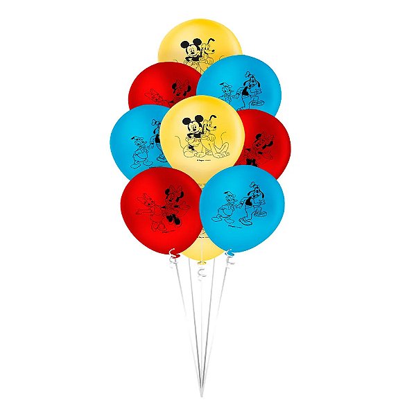 Balão 9 Mickey e Amigos 25un - Regina