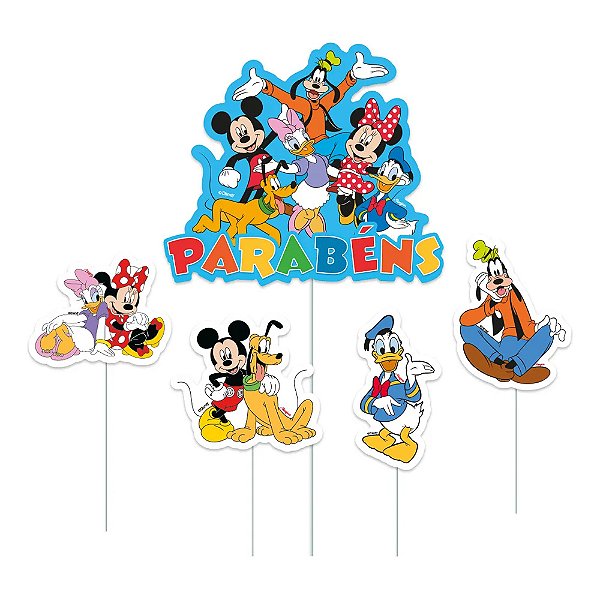 Topo de Bolo Mickey e Amigos - Regina