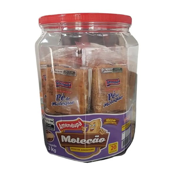 Doce Amendoim Molecão 1,3kg 20un - Amendupã
