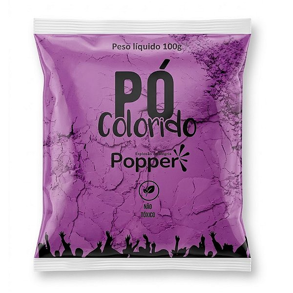 Pó Colorido Roxo 100g - Popper