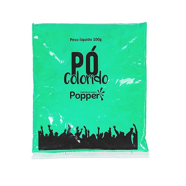 Pó Colorido Verde 100g - Popper