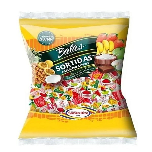 Bala Fantasia Sortida 600g - Santa Rita