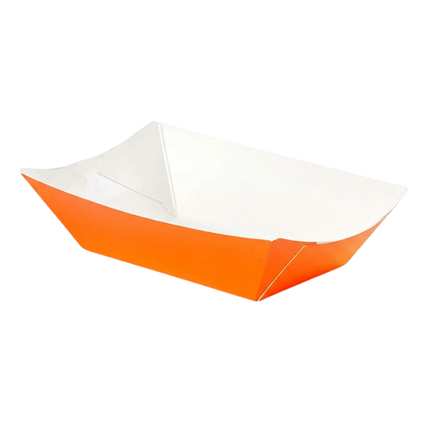 Bandeja Papel Dobrável 14,5Cm Laranja 10un - Silver