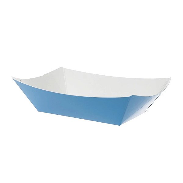 Bandeja Papel Dobrável 14,5Cm Azul Bebê 10un - Silver