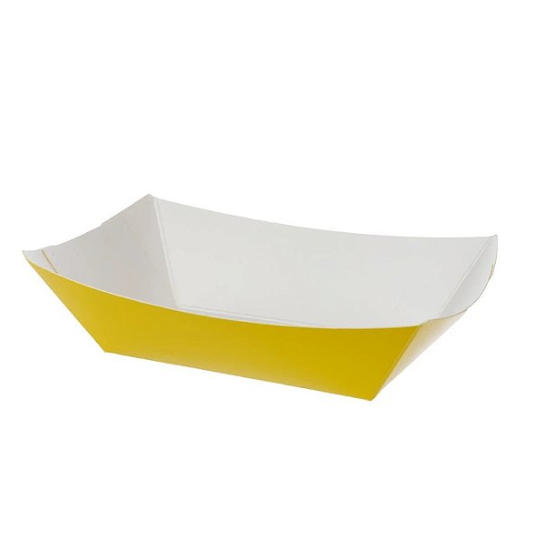 Bandeja Papel Dobrável 14,5Cm Amarelo 10un - Silver