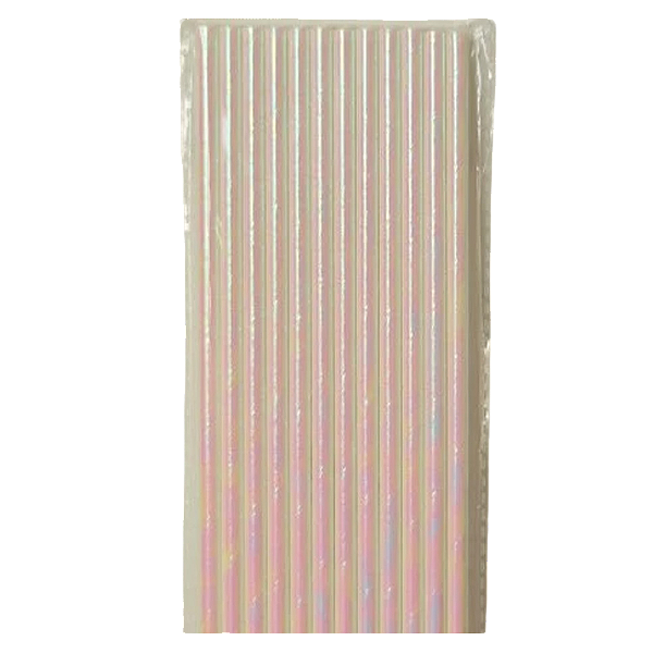 Canudo Papel Furta Cor Branco 12un - Silver