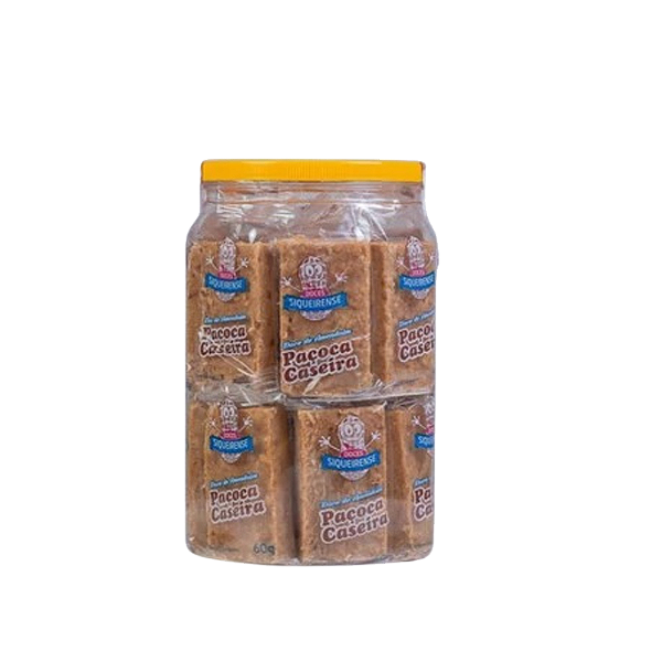 Paçoca Caseira 20Un Pote 1,2 Kg - Siqueirense