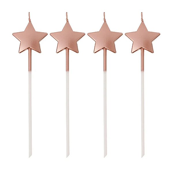 Vela Estrela Rose Gold 4Un - Silver