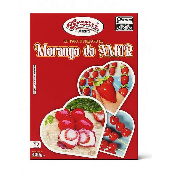 Kit Para Preparo de Morango do Amor 400g - Crects