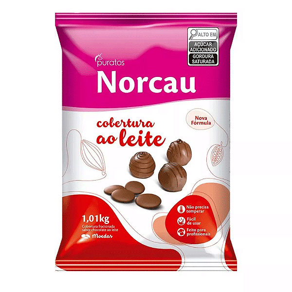 Cobertura Moedas ao Leite Norcau 1,01kg - Puratos