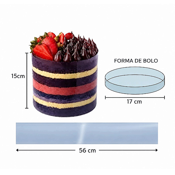 Tira de Acetato 15x56cm 5un - Flip
