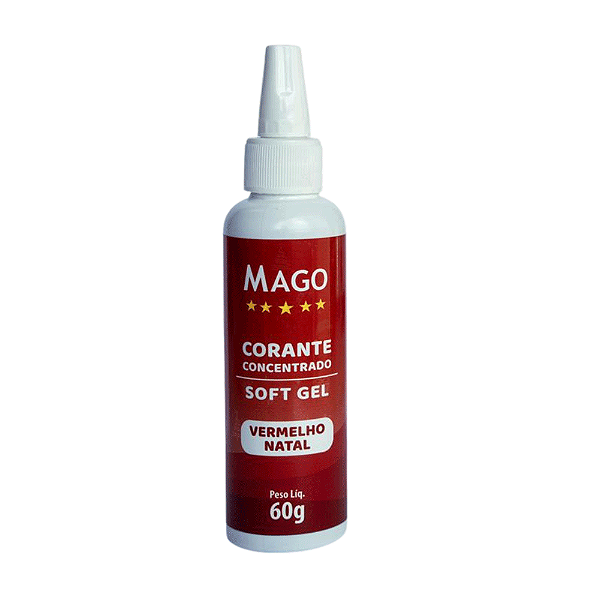 Corante Soft Gel Vermelho Natal 60g - Mago